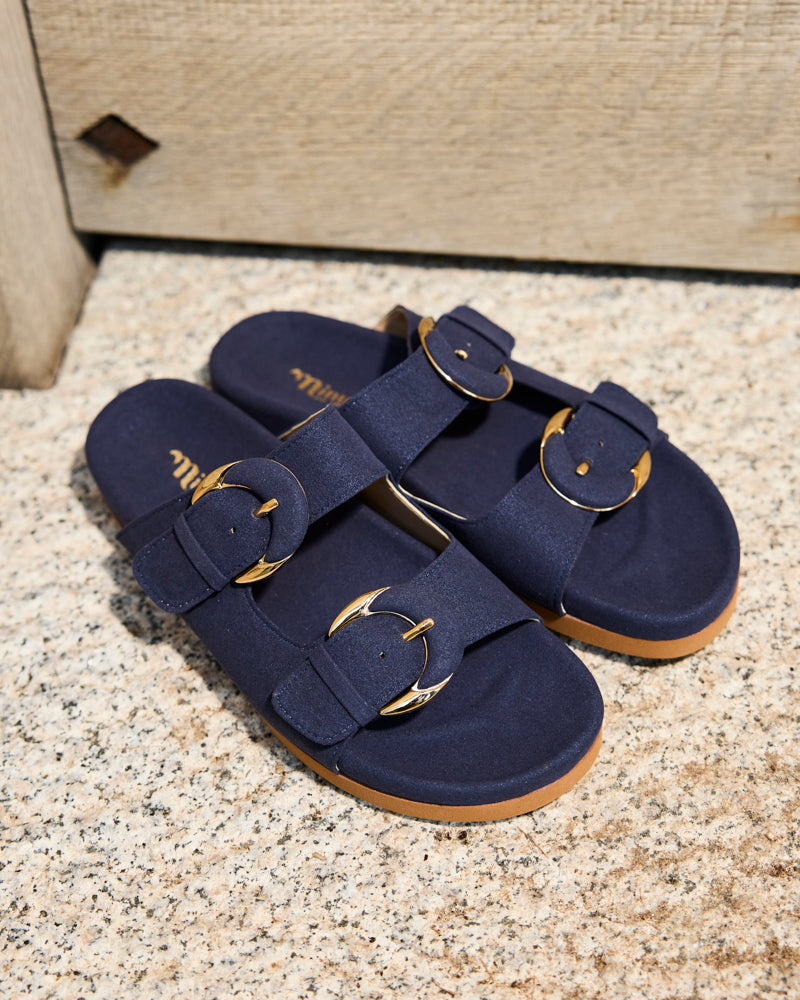 Mules plates femme vegan recyclées Minuit sur Terre