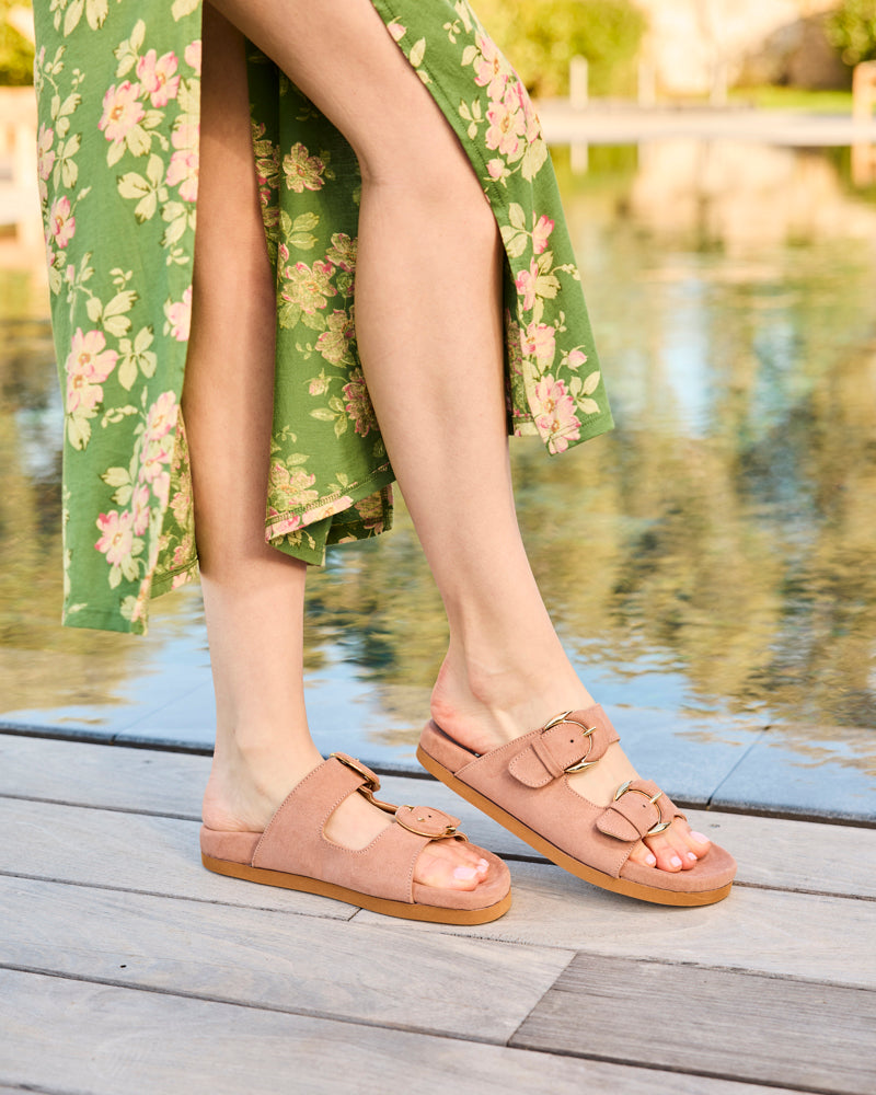 Mules plates écoresponsables femme Minuit sur Terre