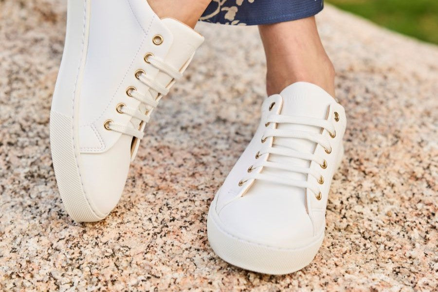 Baskets blanches vegan Minuit sur Terre