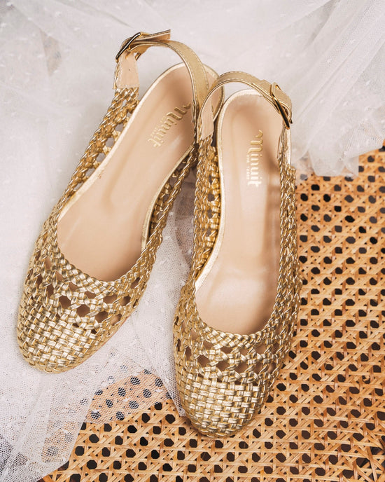 Sandales à talons or femme