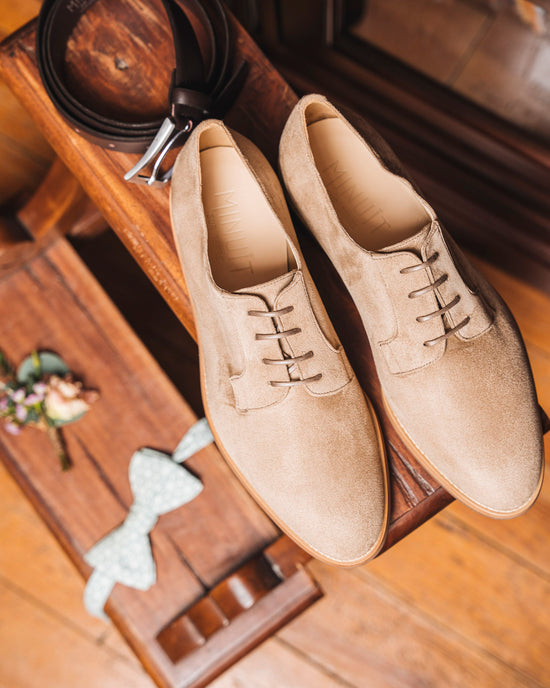 Derbies sable vegan homme