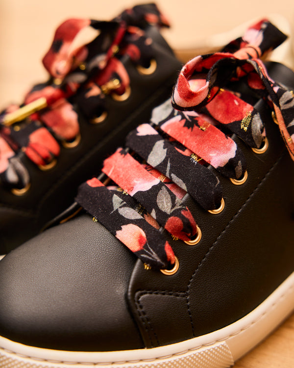 Lacets Fleuris Lacet Chaussure Rouge Lacets Fleuris Noirs Et Rouge