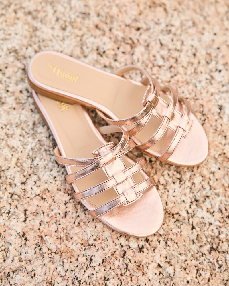 Mules plates femme vegan recyclées Minuit sur Terre