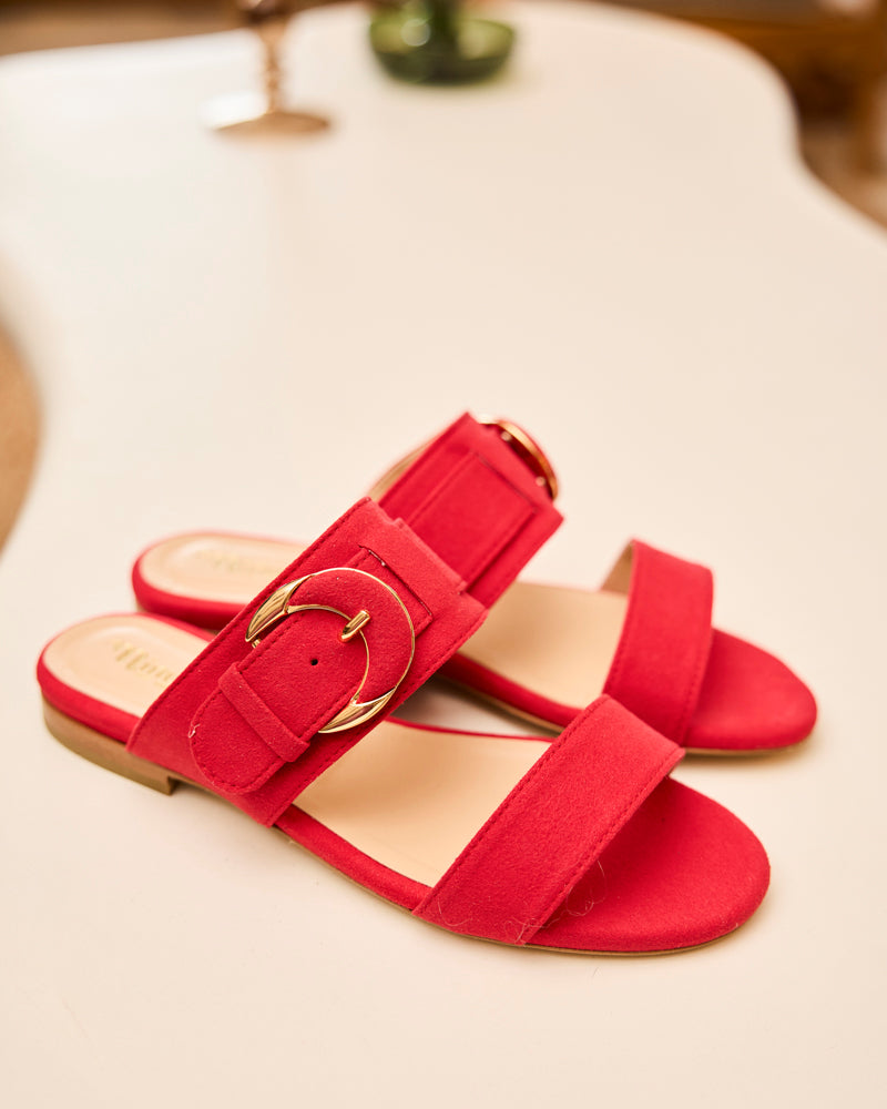 Mules plates femme vegan recyclées Minuit sur Terre