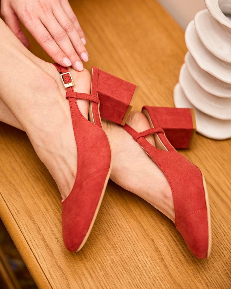 Babies à talons femme vegan recyclées Minuit sur Terre