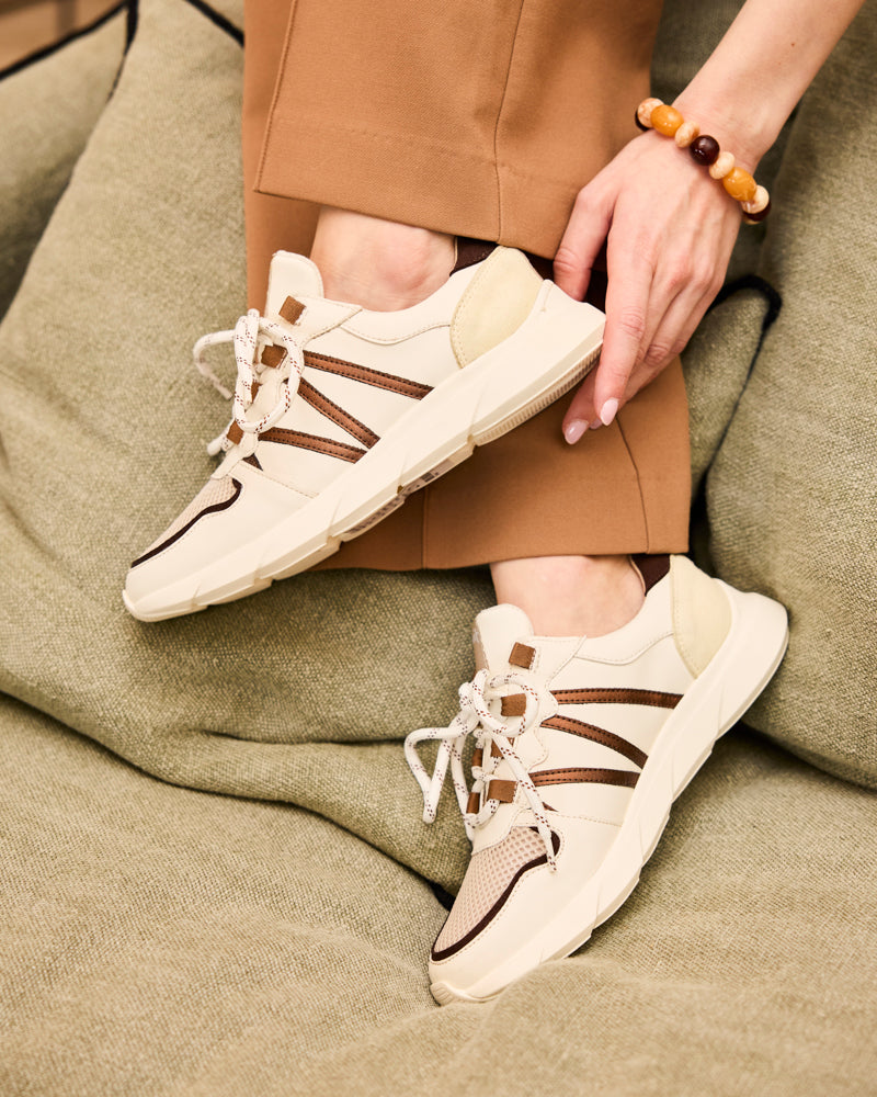 Baskets vegan recyclées femme Minuit sur Terre