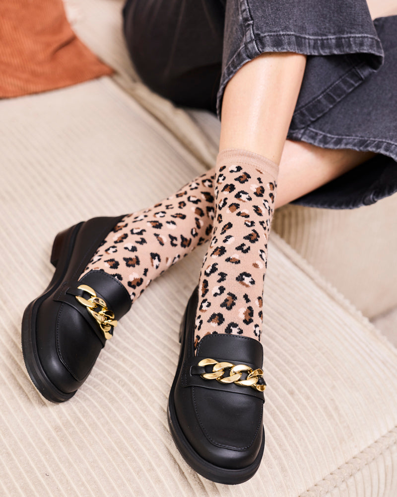 Chaussettes Leo Noisette