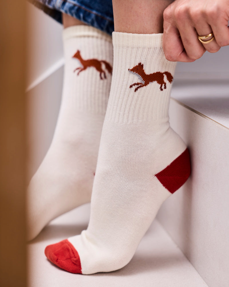 Chaussettes Renard Brique