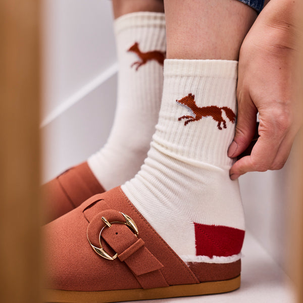 Chaussettes Renard Brique