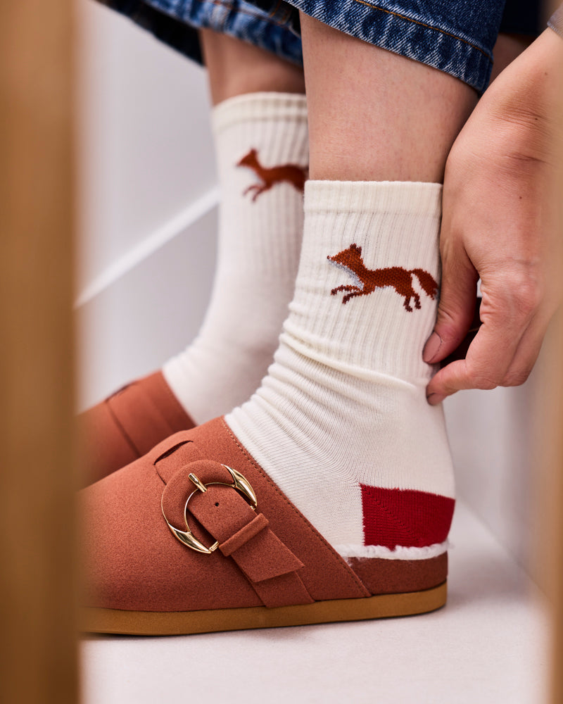 Chaussettes Renard Brique