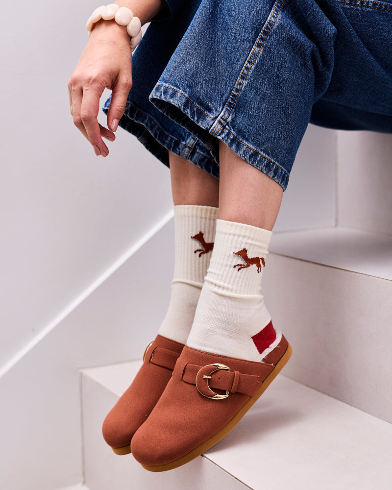 Chaussettes Renard Brique