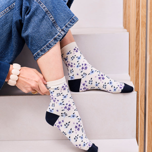 Chaussettes Flore Minuit