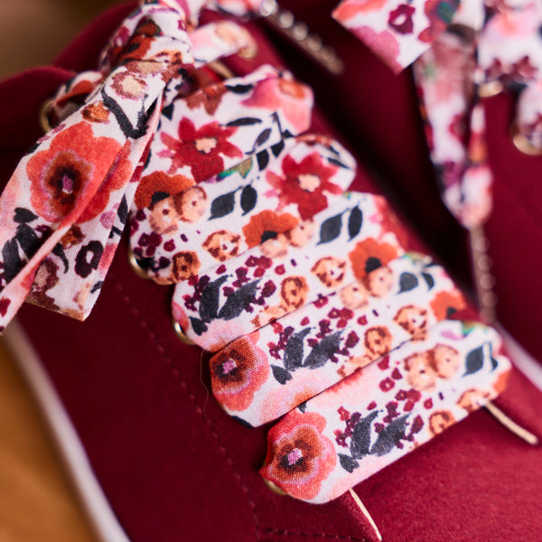 Lacets Fleurs Rubis