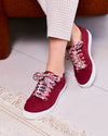 Lacets Fleurs Rubis