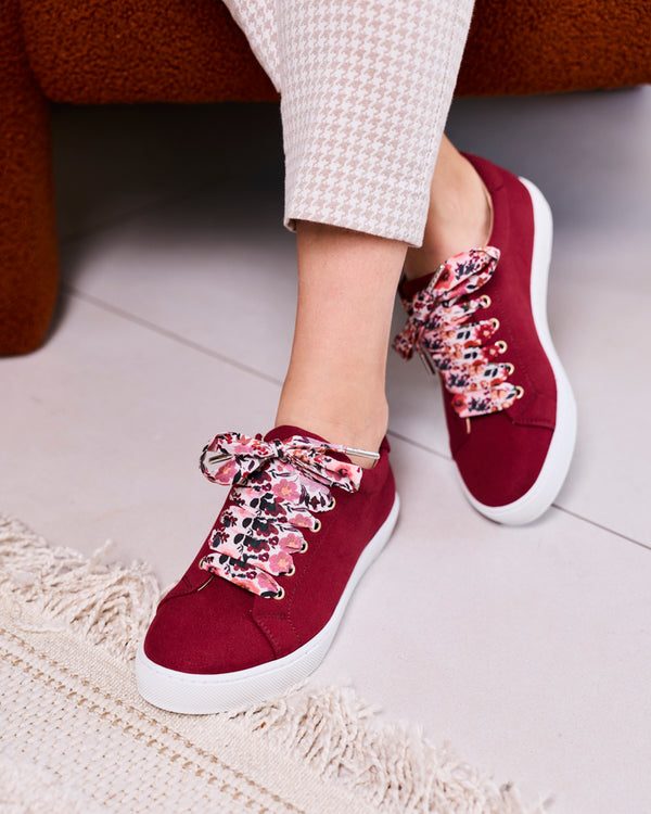Lacets Fleurs Rubis