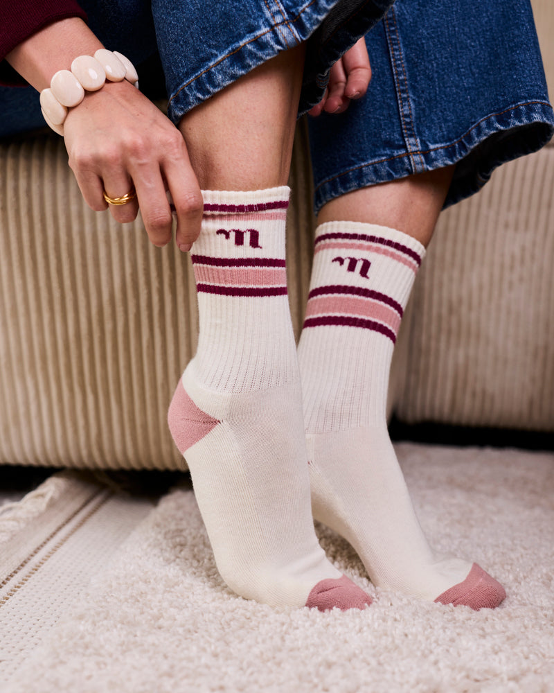 Chaussettes Minuit Roses