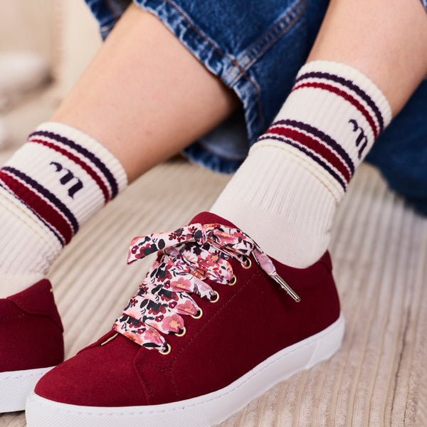 Chaussettes Minuit Bordeaux