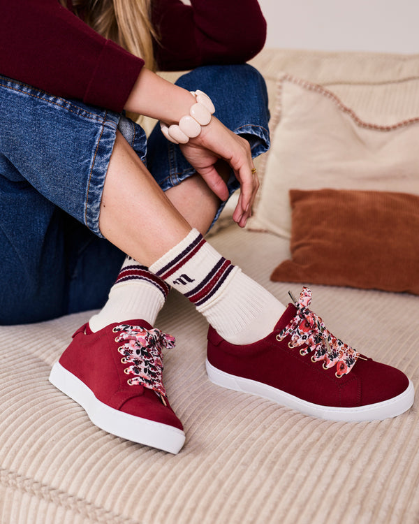 Chaussettes Minuit Bordeaux