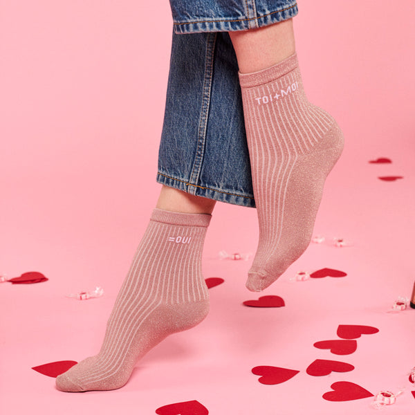 Chaussettes Brille Toi+Moi=Oui
