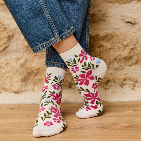 Chaussettes Flore Maxi Verte