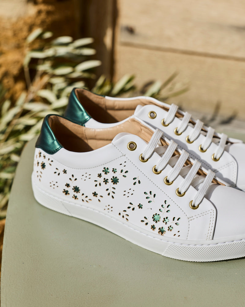 Virevolte Fleurs Vert