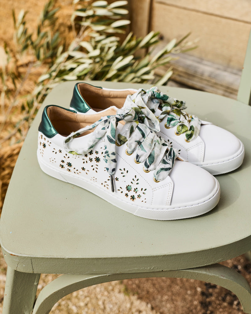 Virevolte Fleurs Vert