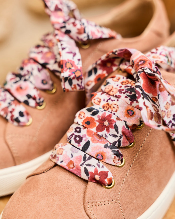 Lacets Fleurs Rubis