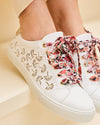 Lacets Fleurs Rubis