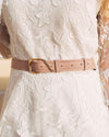 Ceinture rose pâle femme vegan