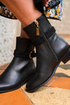 Bottines à talons noires vegan pour femme écoresponsables Aura Minuit sur Terre