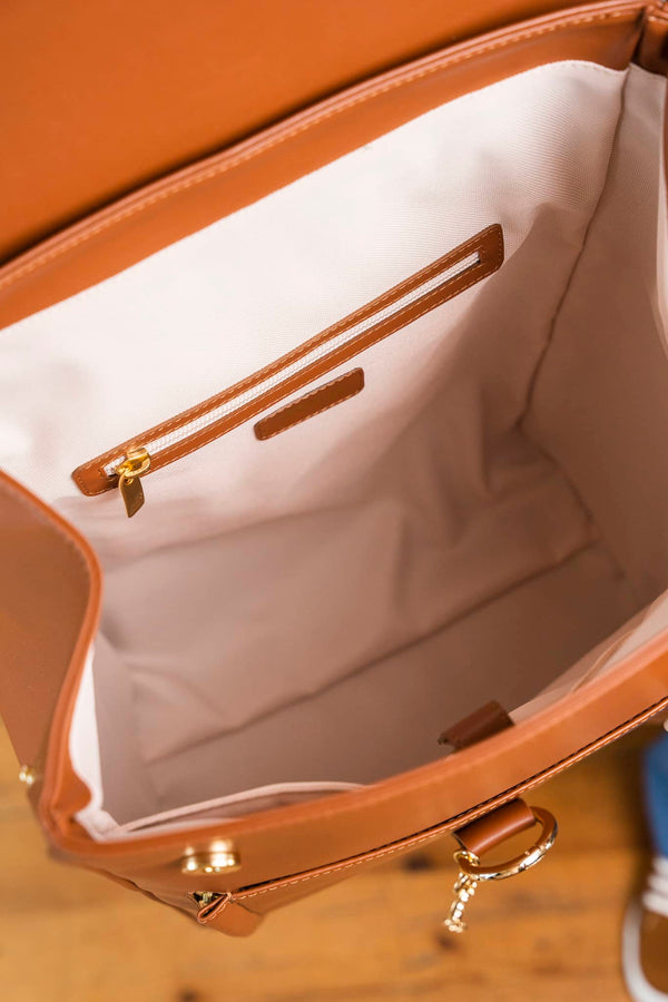Intérieur sac à dos vegan écoresponsable Falabella Minuit sur Terre
