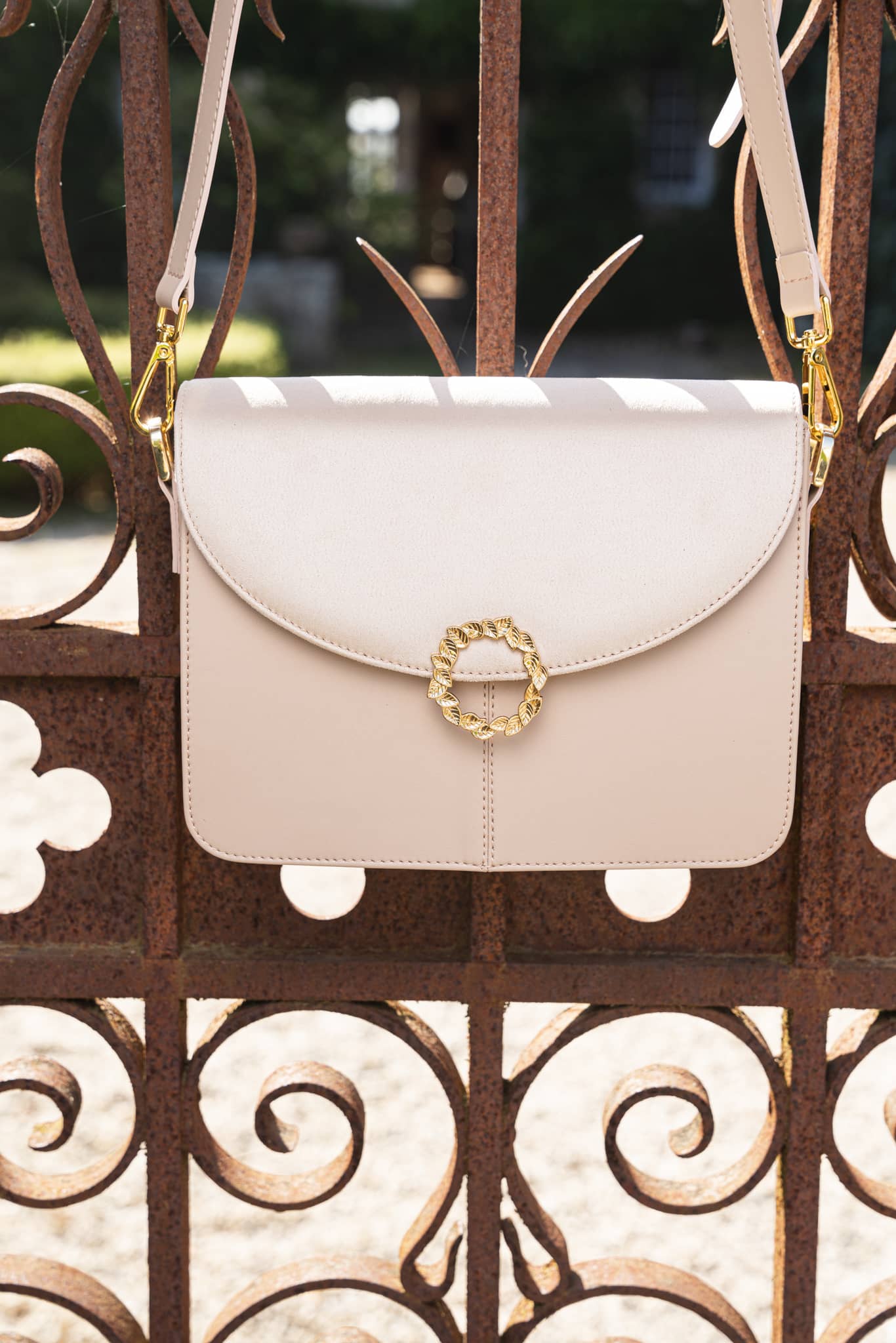 Sac à main en bandoulière beige femme vegan et éthique Stellan Dune Minuit sur Terre