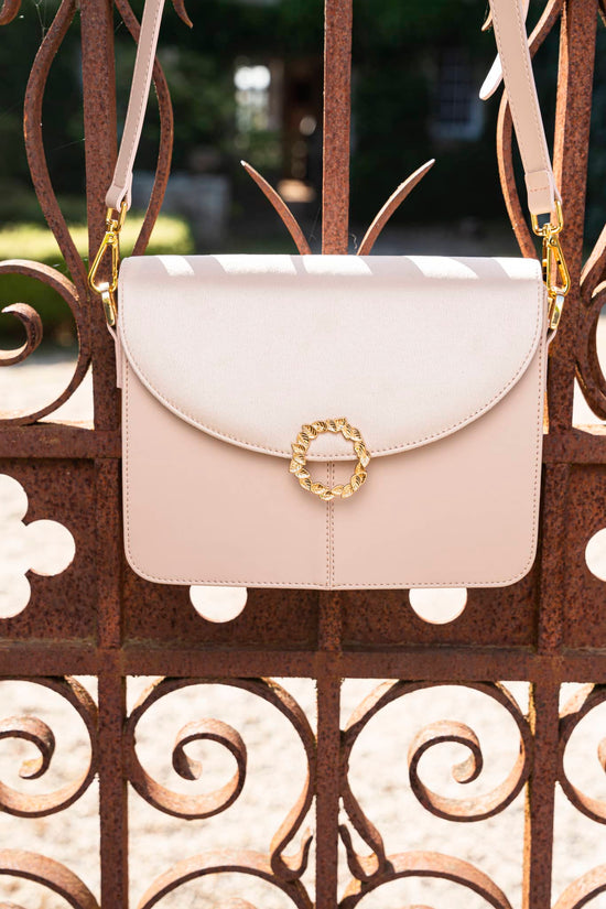 Sac à main en bandoulière beige femme vegan et éthique Stellan Dune Minuit sur Terre