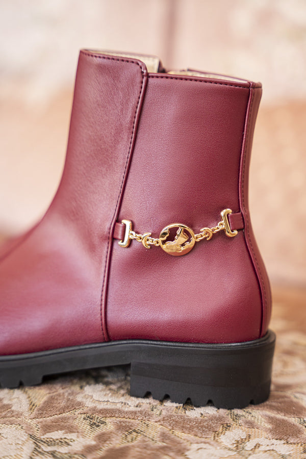 DESIGN - Bottines richelieu en cuir avec semelle naturelle - Fauve DESIGN - Bottines richelieu en cuir avec semelle naturelle - Fauve