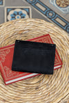 Porte-monnaie noir écologique vegan pour femme Andante Minuit sur Terre