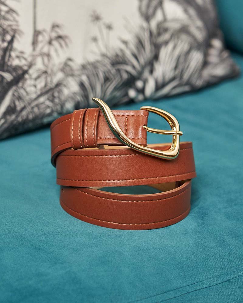 Ceinture Virgule camel