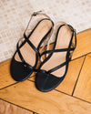 Sandales noires écoresponsables femme